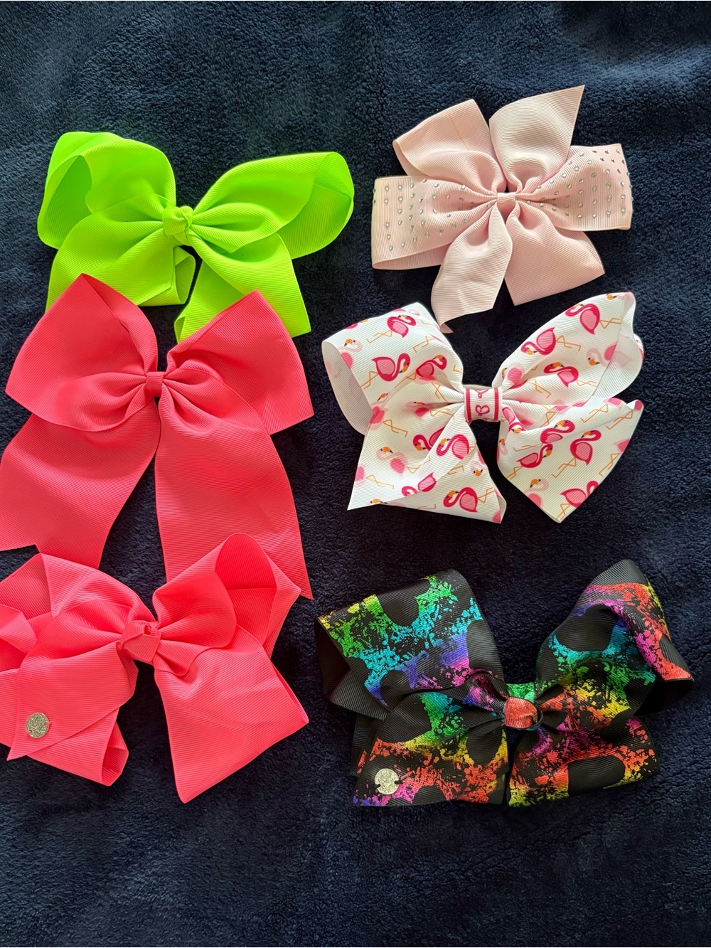 Kids Hair Bow Pack - Multi-Color Large Grosgrain Bows